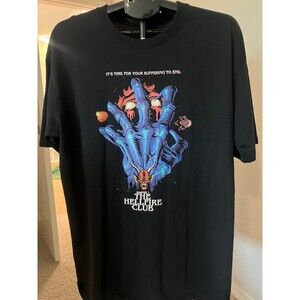 Stranger Things Hellfire Club Netflix Authentic Graphic Tee Shirt Size XL NWOT
